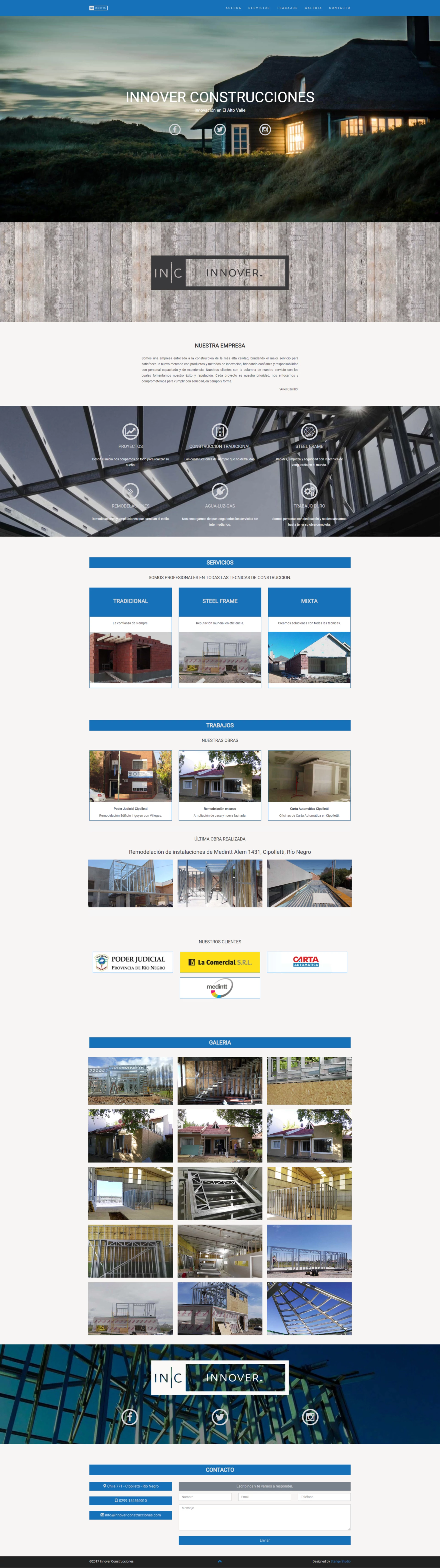 Imagen de website completa de empresa vgs-ic
