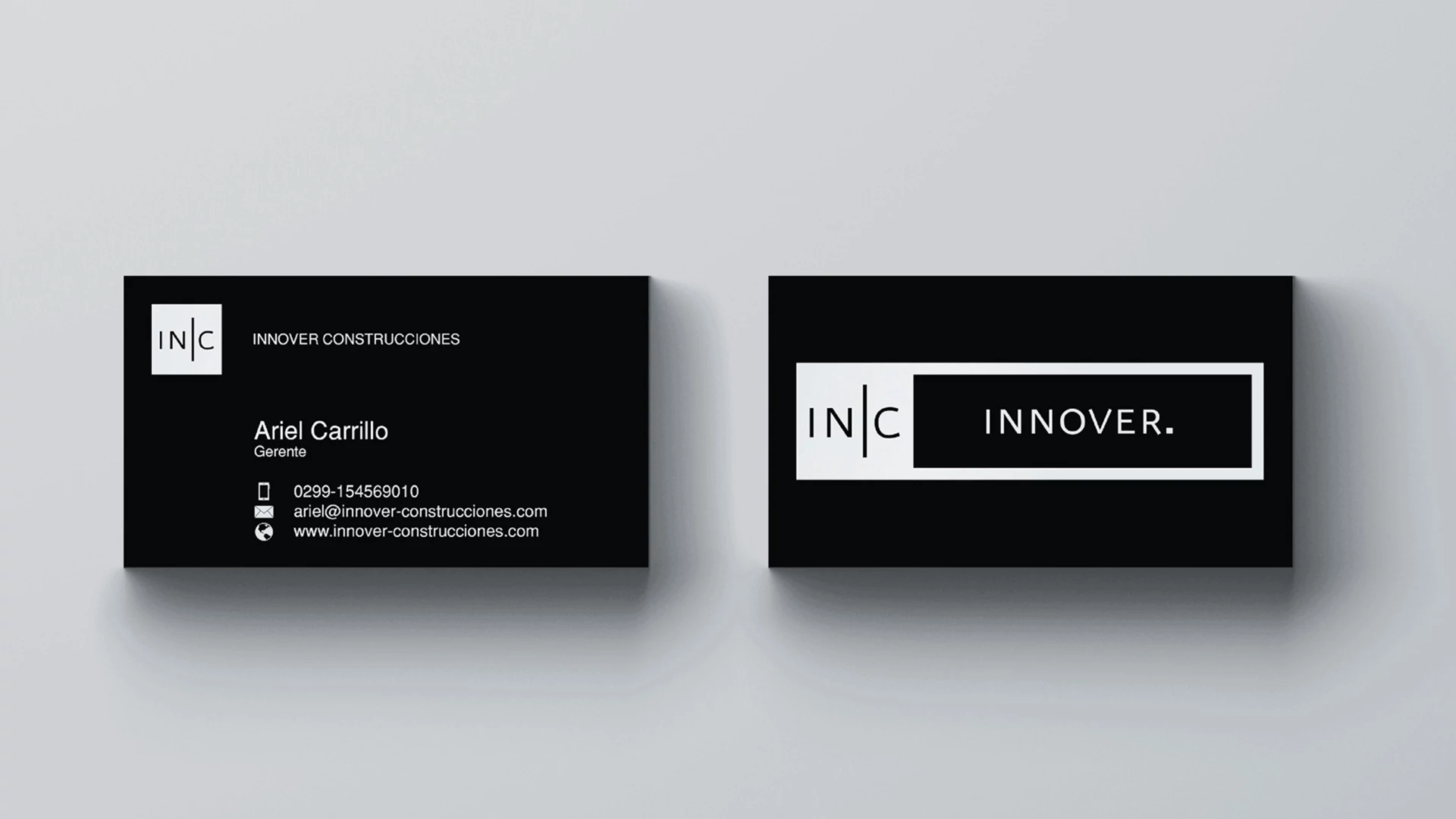 Render de diseño de tarjeta personal de empresa vgs-ic