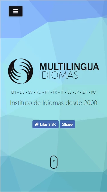 Captura de vista móvil de website responsive empresa vgs-ic